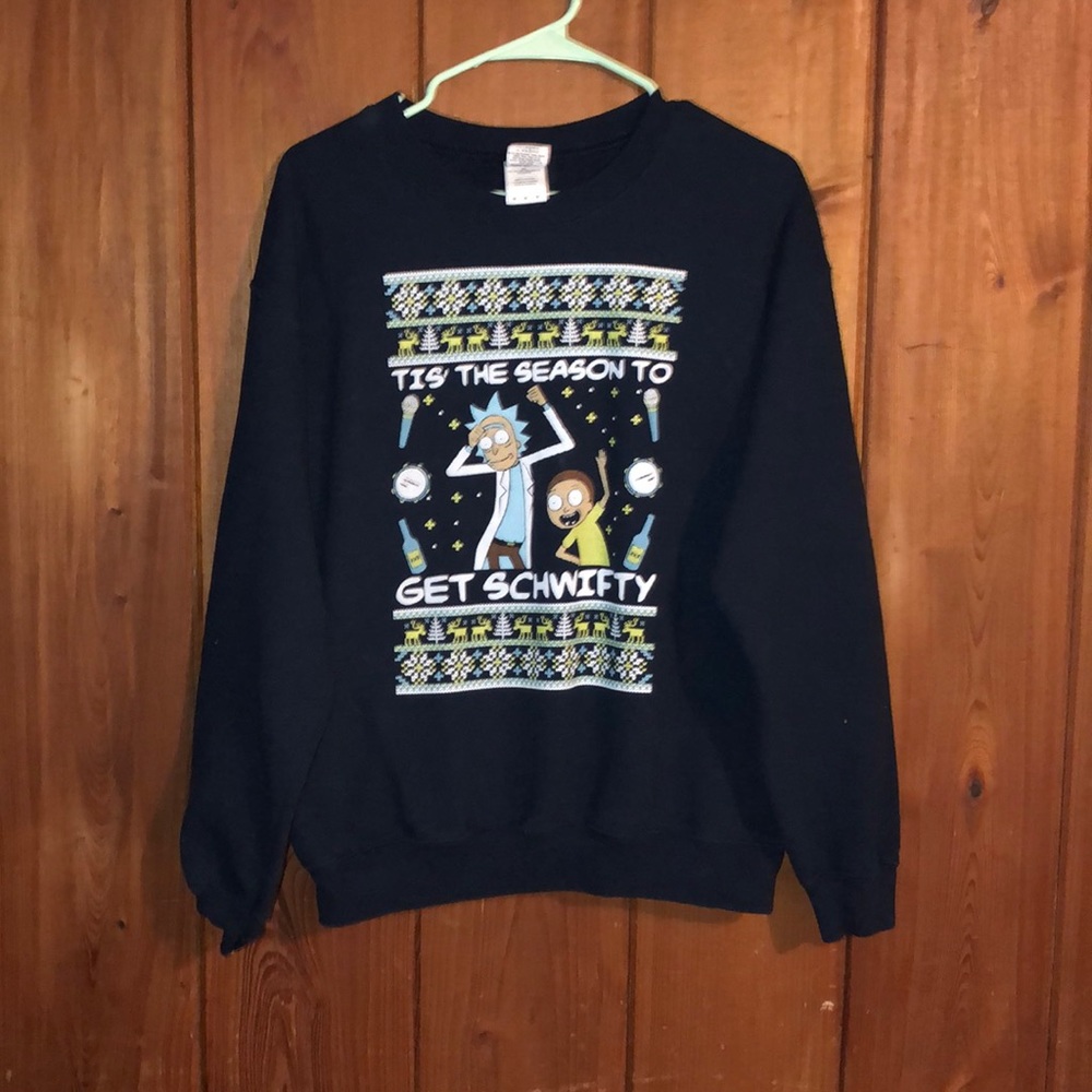 Rick and Morty Get Schwifty Ugly Christmas Sweater